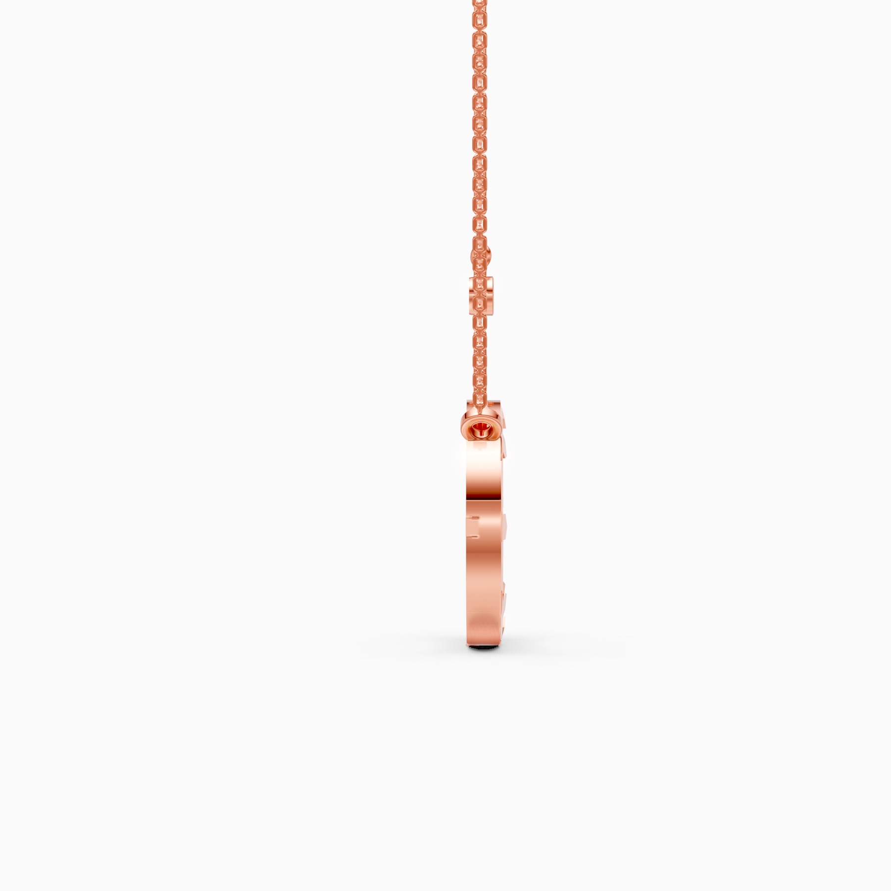 Circle Gold Lab Grown Diamond Necklace